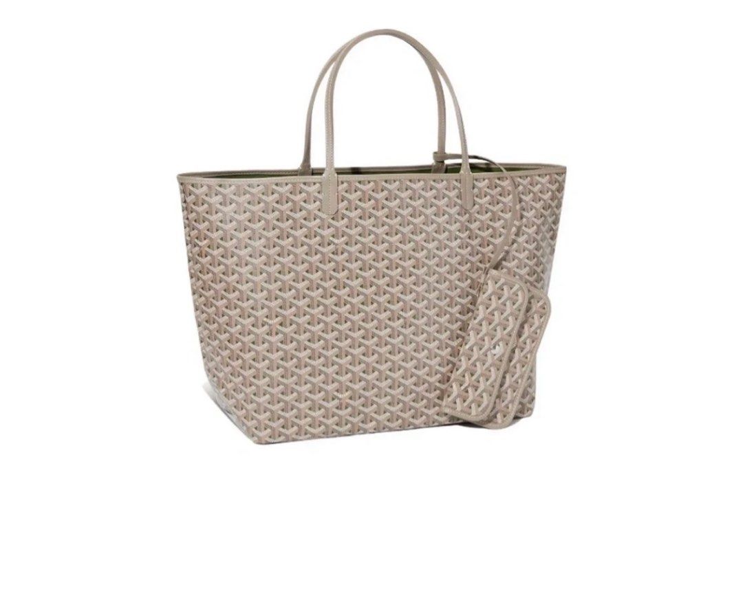 Goyard Goyardine Green St. Louis GM Tote Bag Palladium Hardware