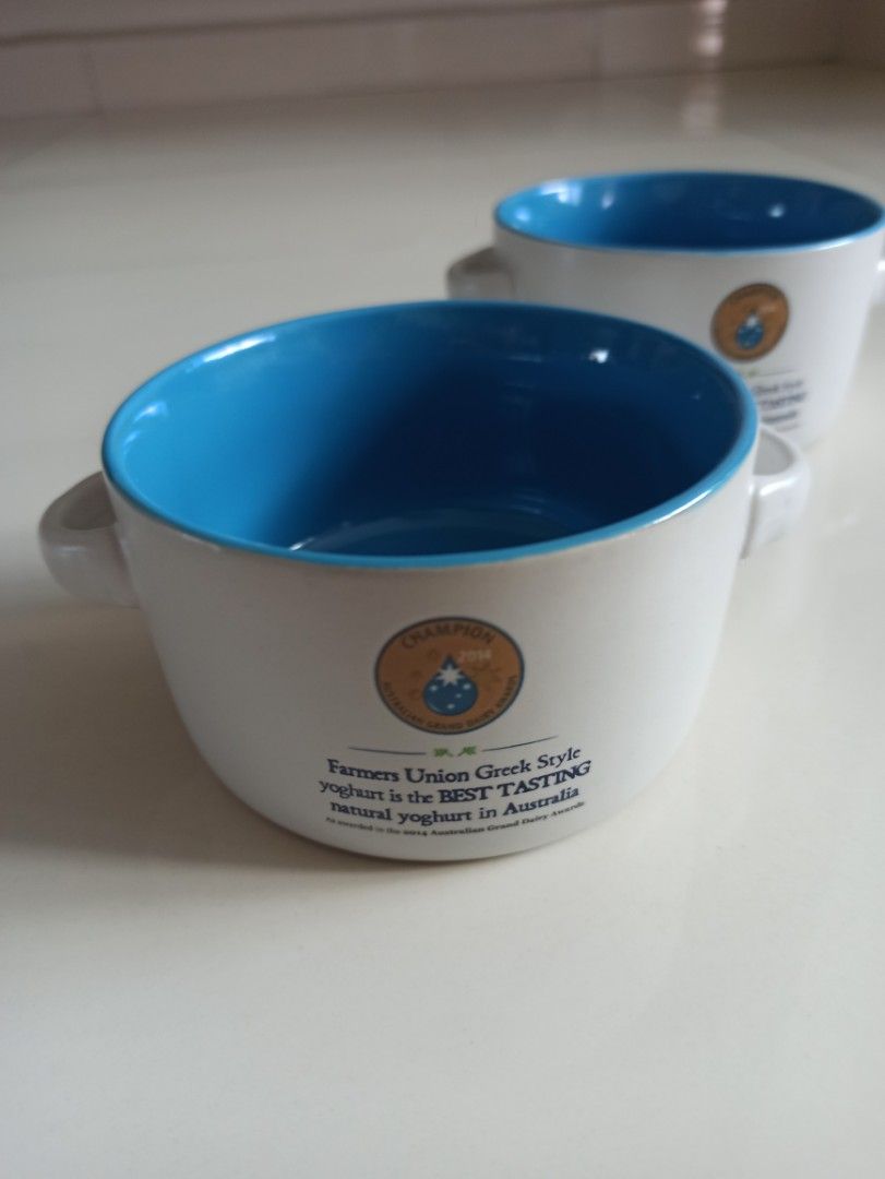 Greek style breakfast bowls, Furniture & Home Living, Kitchenware