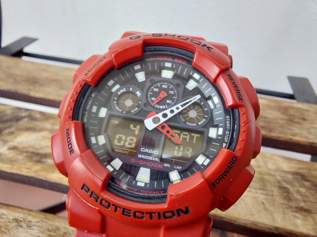 G shock deals ga 100 red