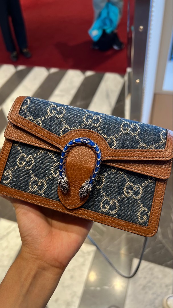 Gucci Dionysus Mini Wallet on Chain Bag WOC Red Leather