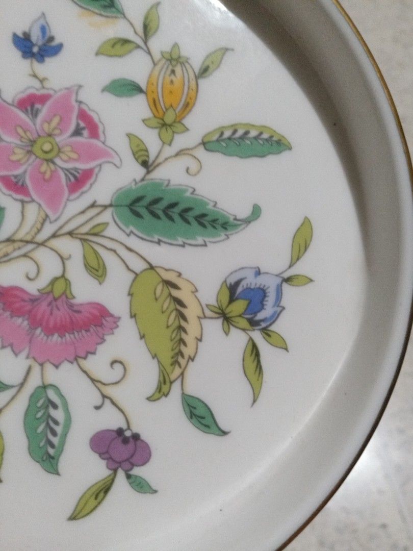 Vintage 1960s Haddon Hall Minton bone china collectible coaster