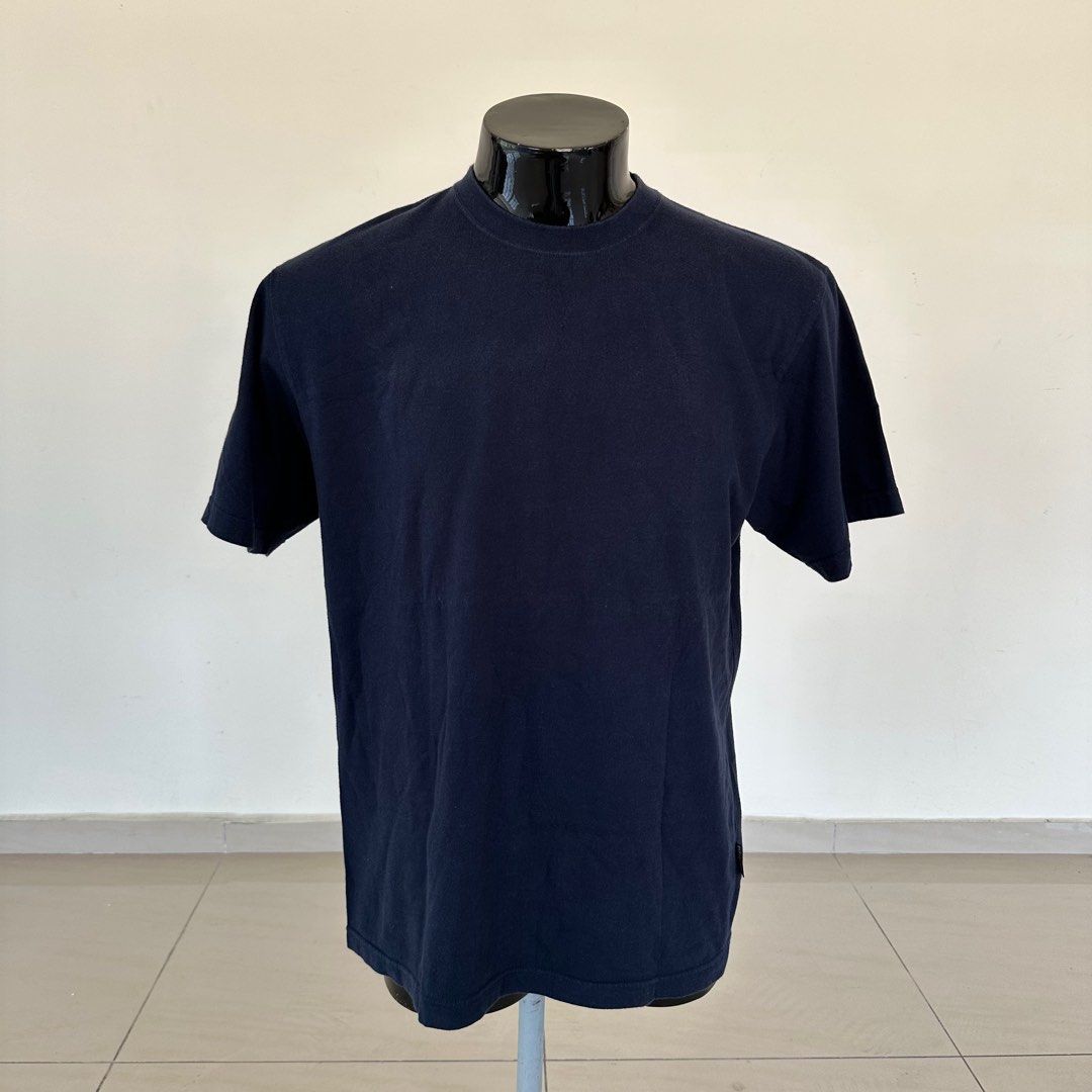 HANES Casual Tee T Shirt Size XL Navy Dark Blue Men s Fashion