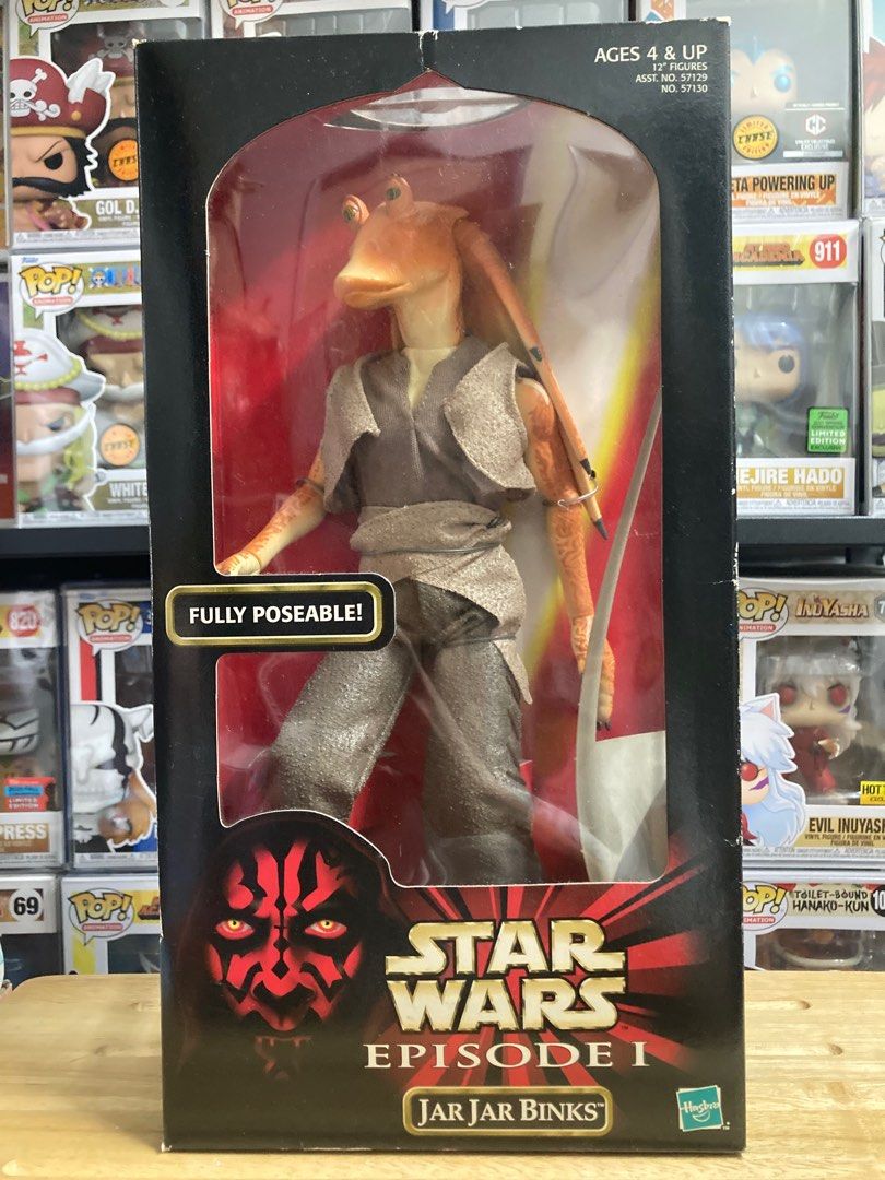 Hasbro Star Wars Episode 1 Jar Jar Binks Fully Poseable 12 Action