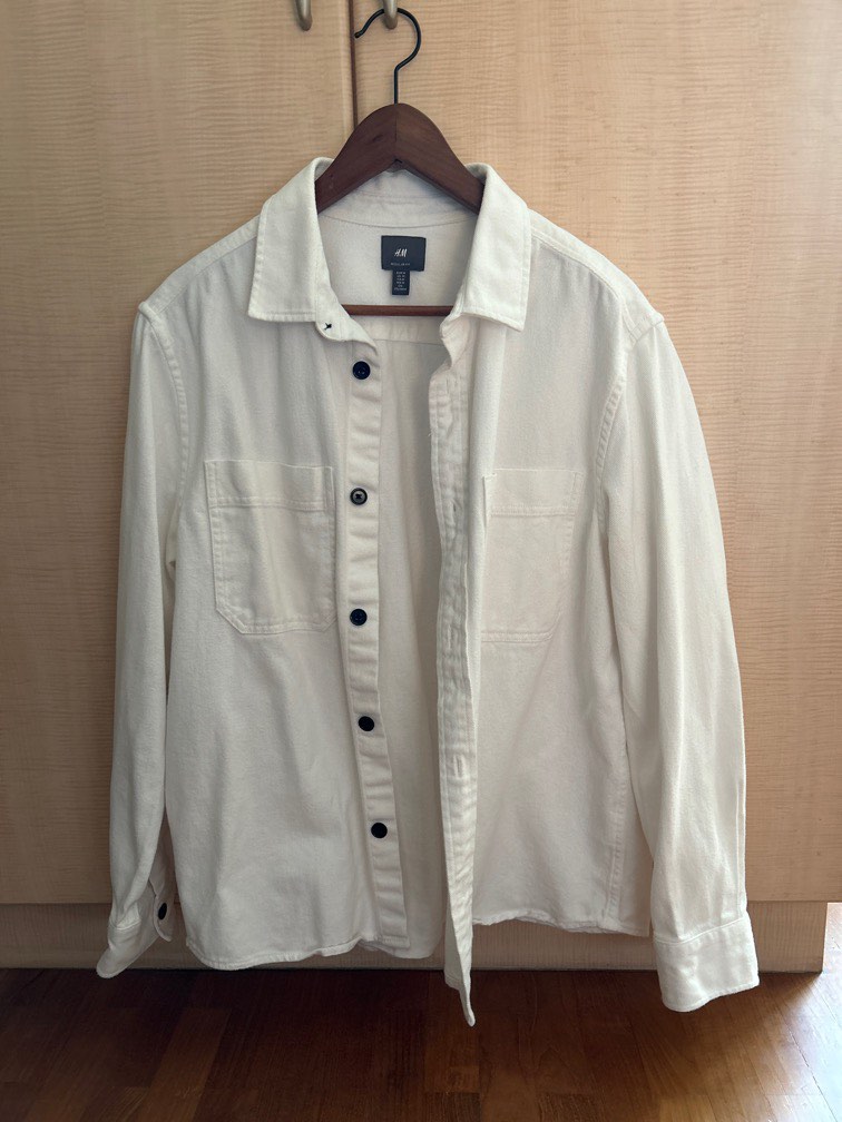 White button sale up shirt h&m