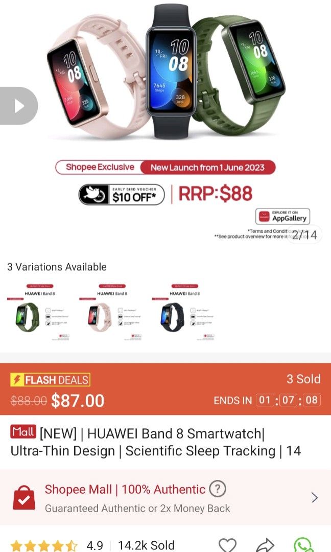 Huawei hotsell m4 band