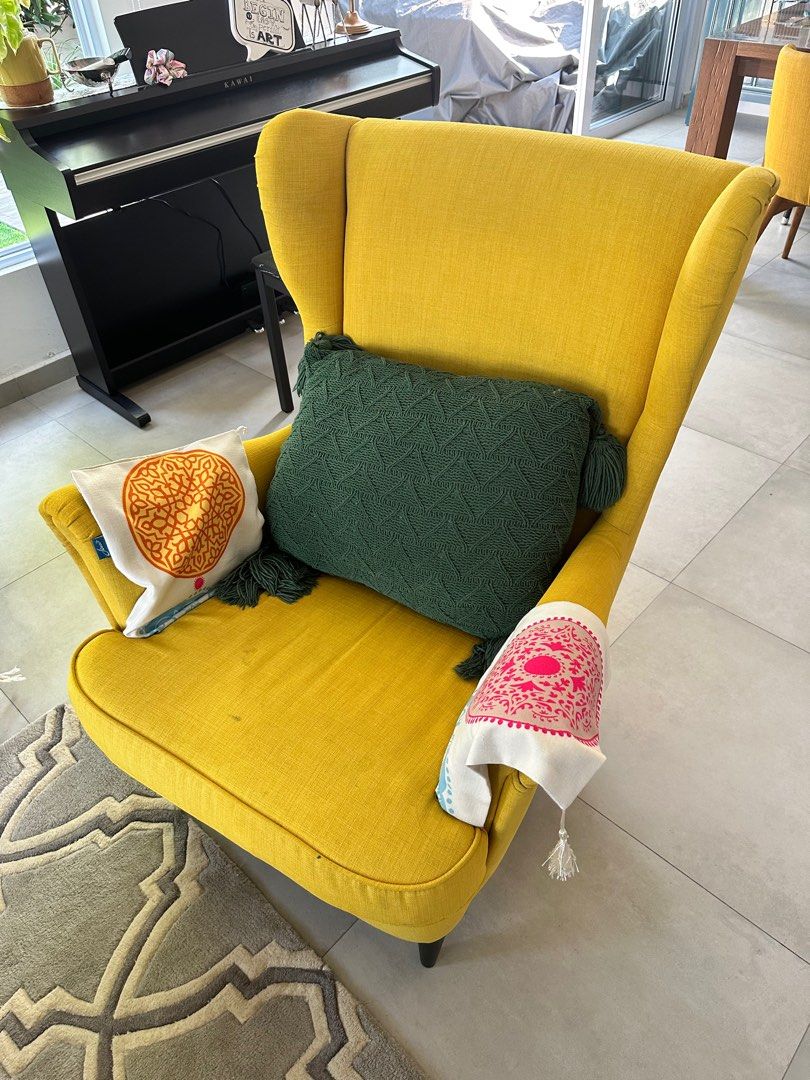 IKEA arm chair, Furniture & Home Living, Furniture, Chairs on Carousell