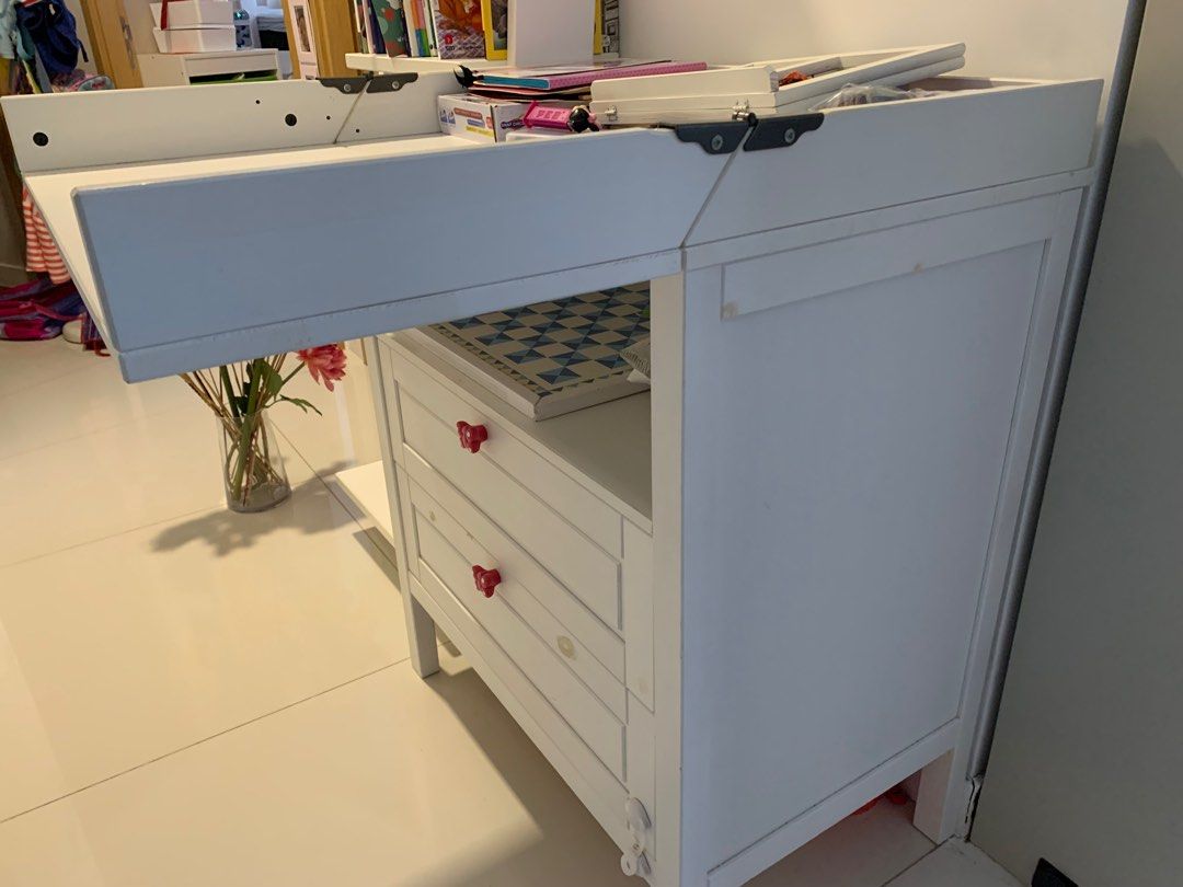 Ikea changing table and drawers, Babies & Kids, Baby Nursery & Kids