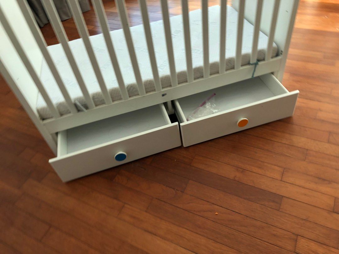 IKEA cots with drawers, Babies & Kids, Baby Nursery & Kids Furniture