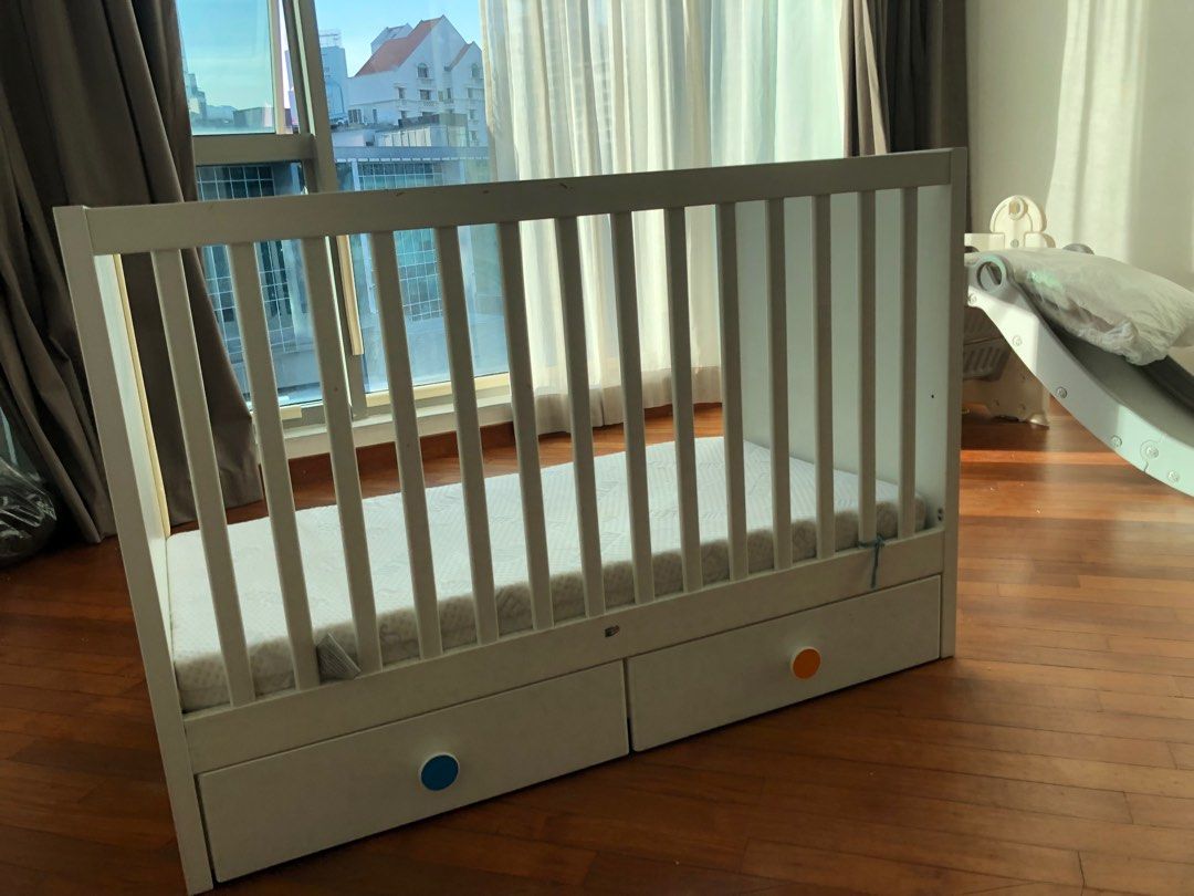 IKEA cots with drawers, Babies & Kids, Baby Nursery & Kids Furniture