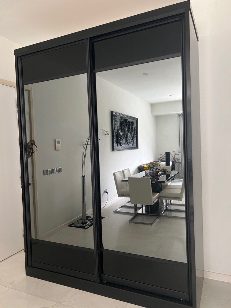 Ikea cupboard large black, Furniture & Home Living, Furniture, Shelves