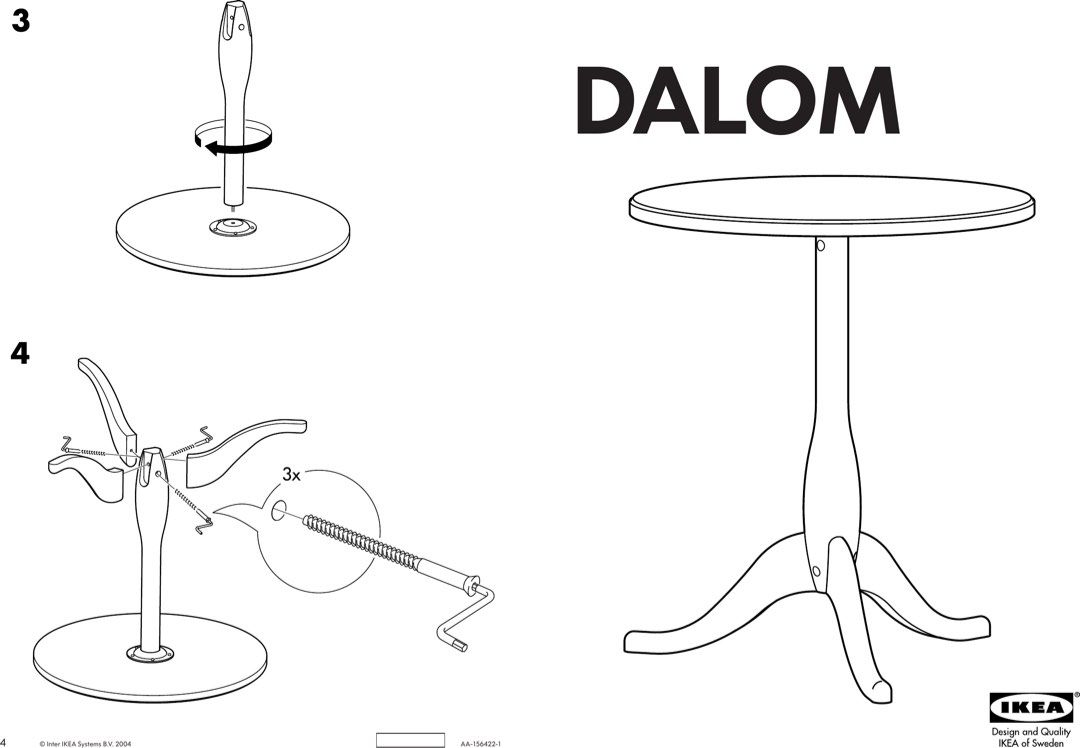 Ikea dalom sales side table