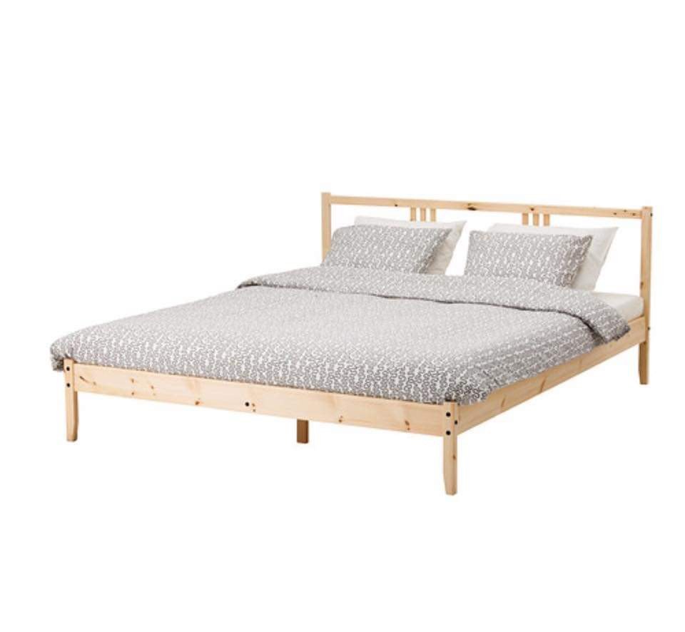 IKEA FJELLSE Double Bed Frame, Furniture & Home Living, Furniture, Bed