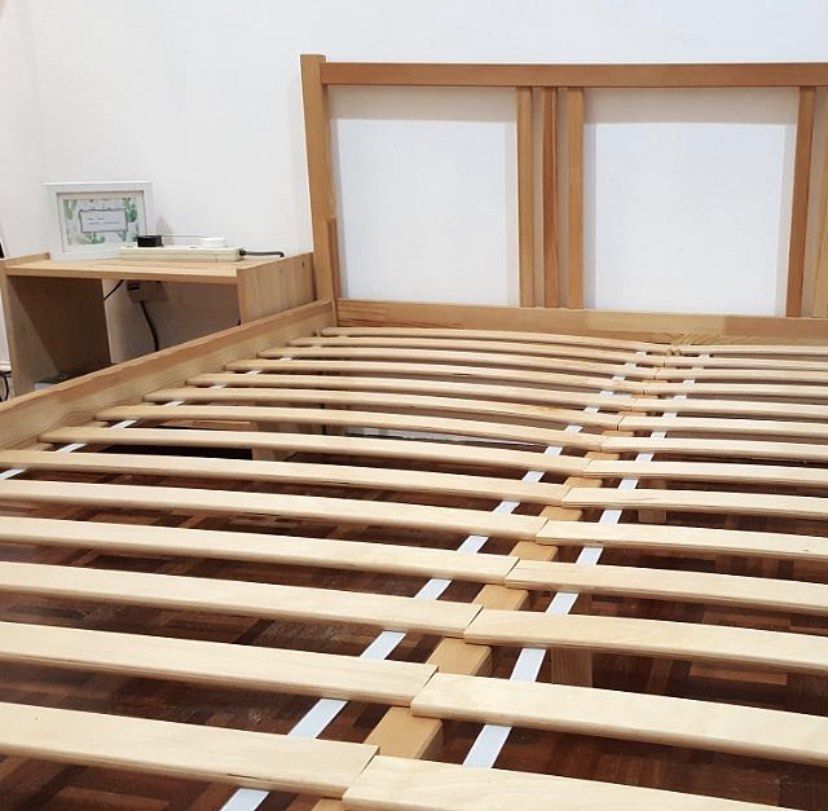 IKEA FJELLSE Double Bed Frame, Furniture & Home Living, Furniture, Bed