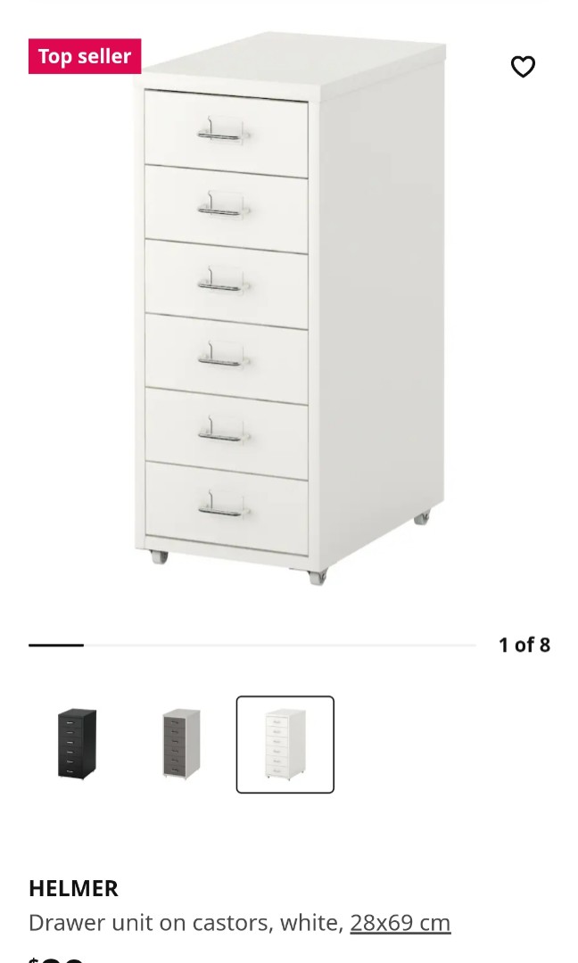 ikea helmer, Furniture & Home Living, Furniture, Shelves, Cabinets ...