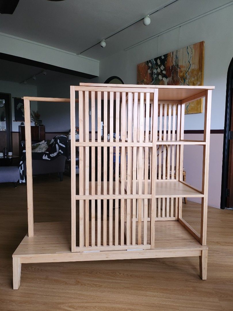 Ikea NORDKISA Bamboo Wardrobe, Furniture & Home Living, Furniture