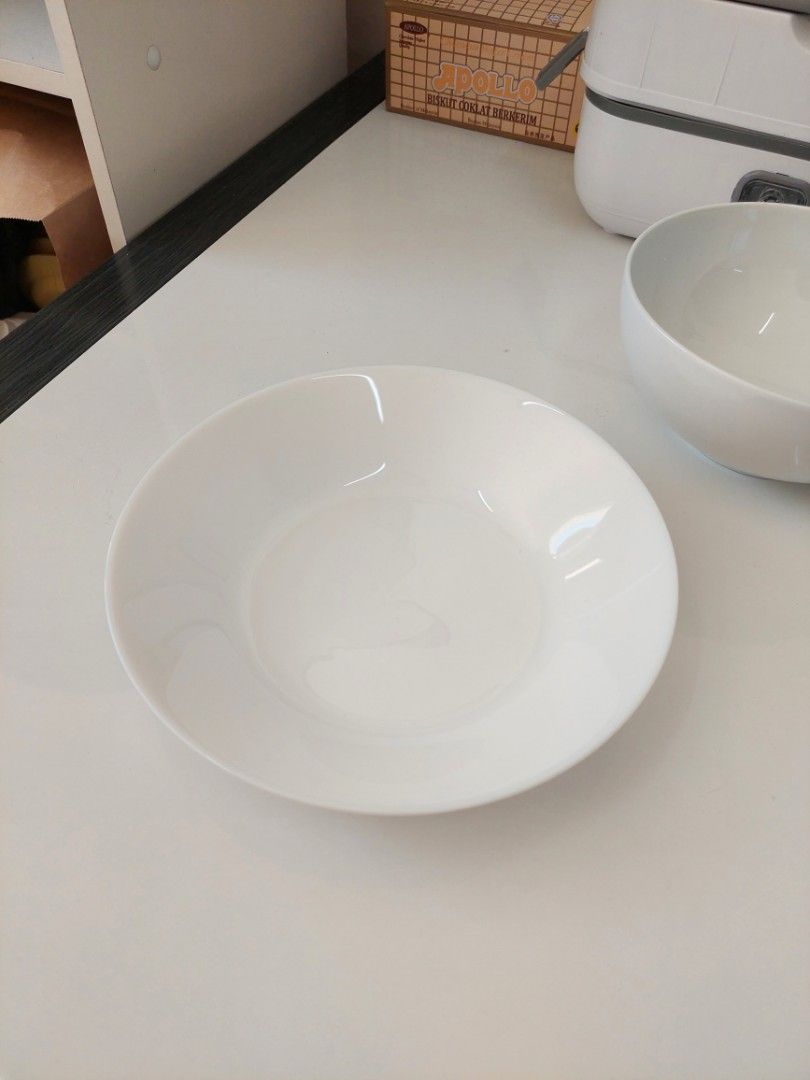 IKEA porcelain plate and bowl, Furniture & Home Living, Kitchenware