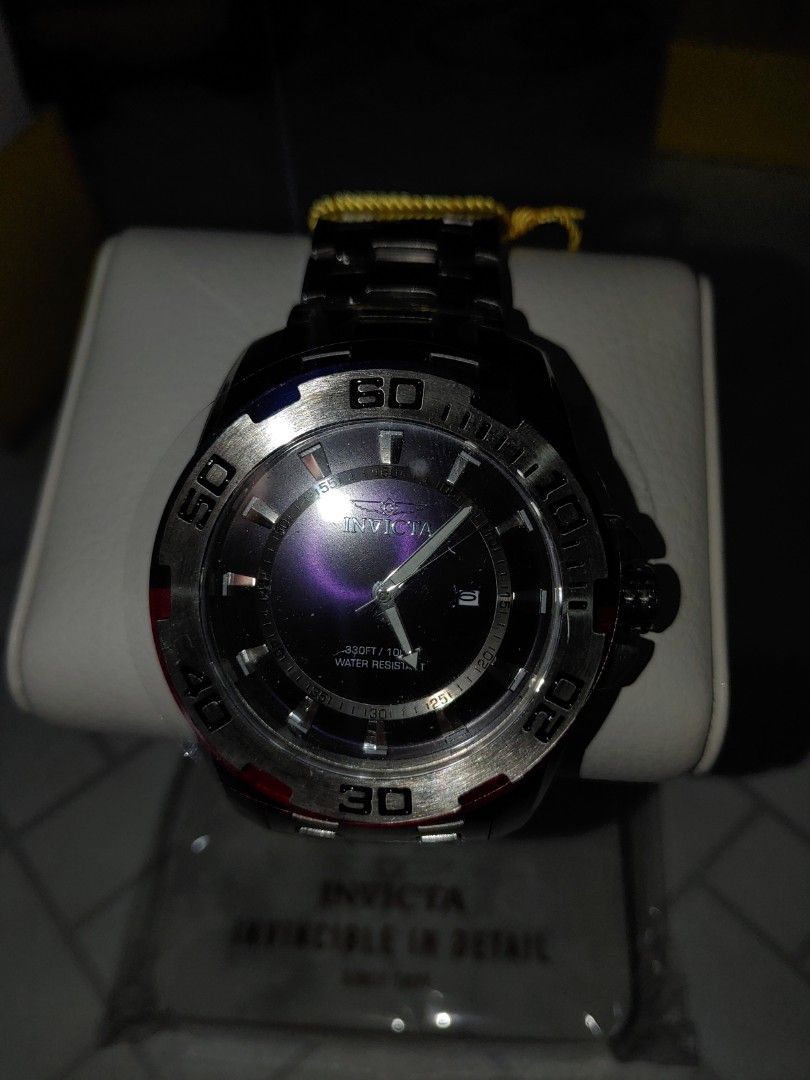 Invicta men's pro diver quartz 2025 watch with stainless steel strap