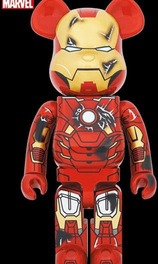 Iron Man Mark 7 Damage Ver. Bearbrick 1000%, Hobbies & Toys, Toys