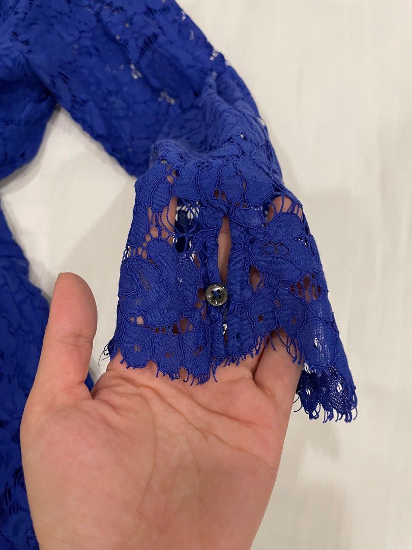J crew deals blue lace dress