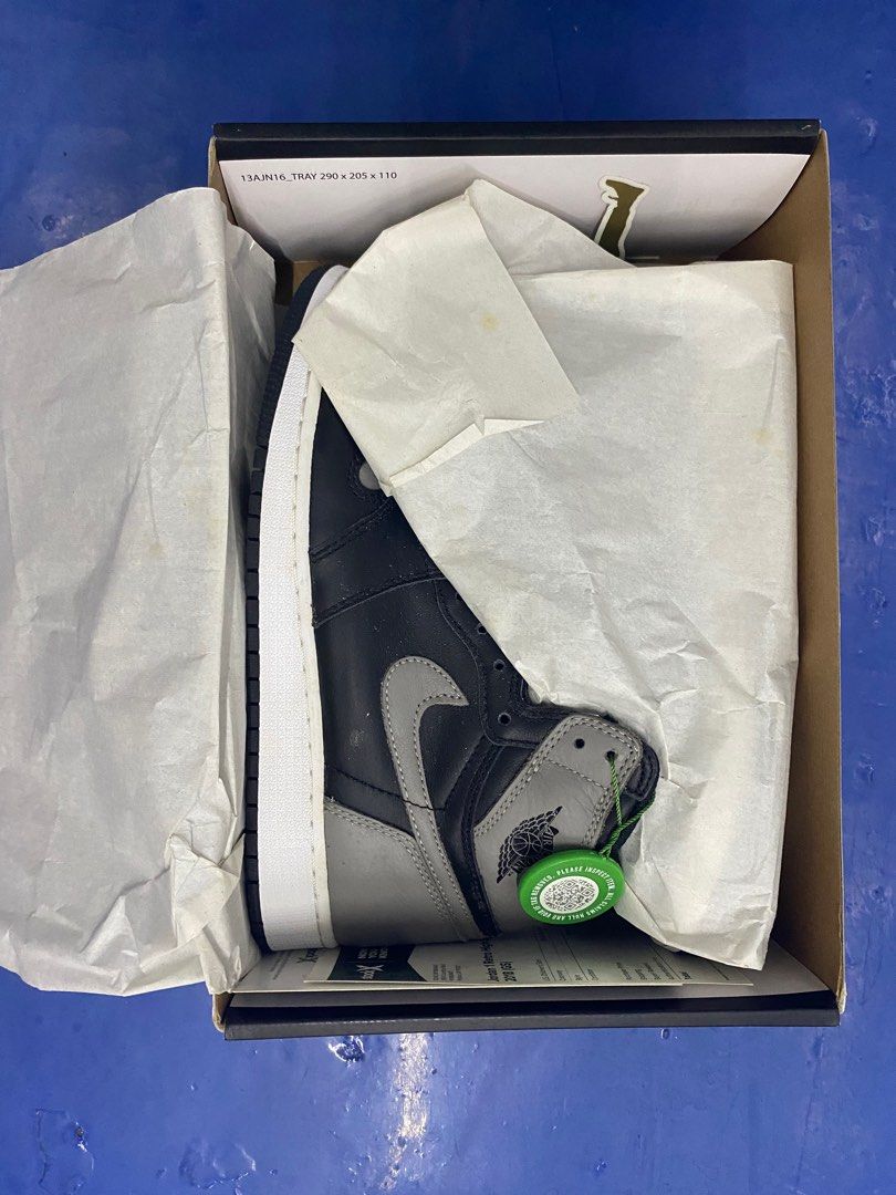 Jordan 1 High Retro GS Shadow US7Y UK6 BNDS Men s Fashion