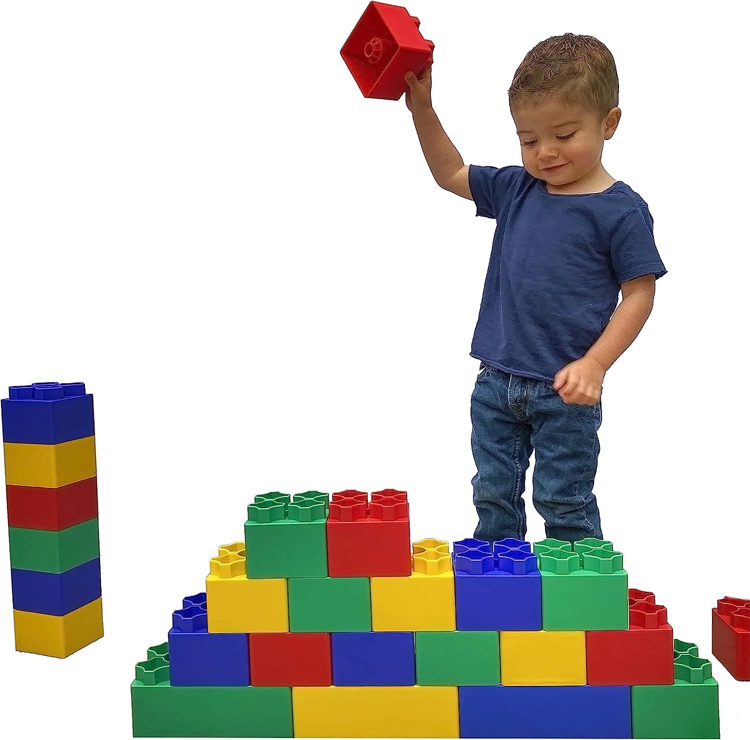 Large plastic blocks toddlers hot sale