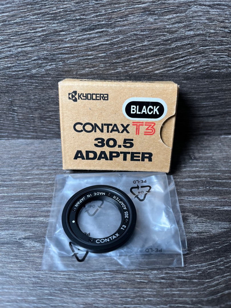 カメラCONTAX T3用 30.5 アダプター ブラック コンタックス - フィルム ...