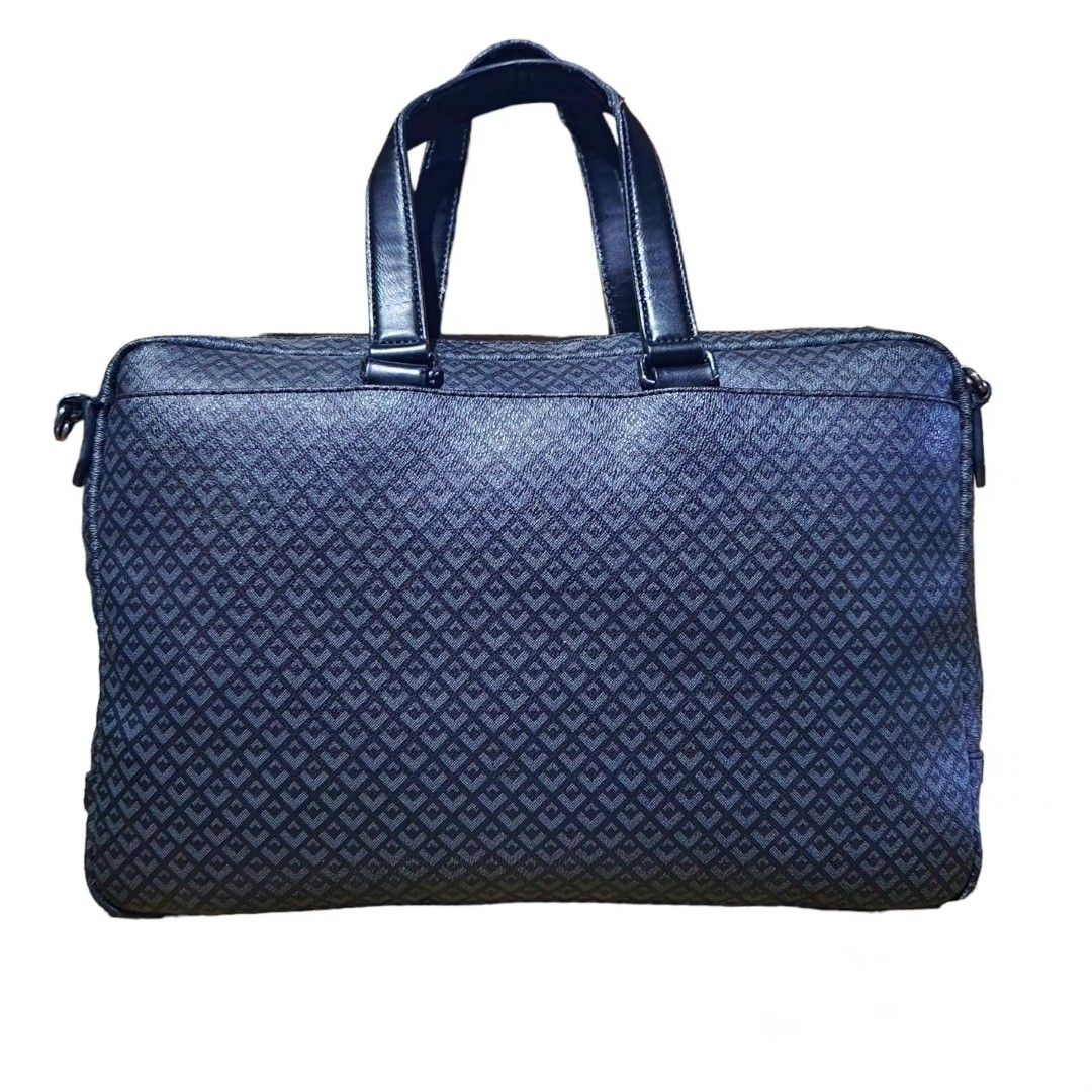 Lacoste leather laptop bag on Carousell