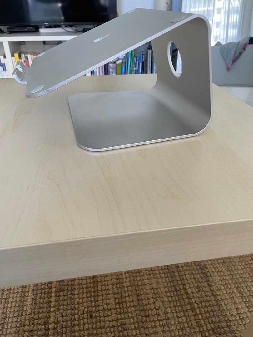 Rain Design MStand Laptop Stand - Ergonomic Aluminum Stand For MacBook & PCs (Starlight)