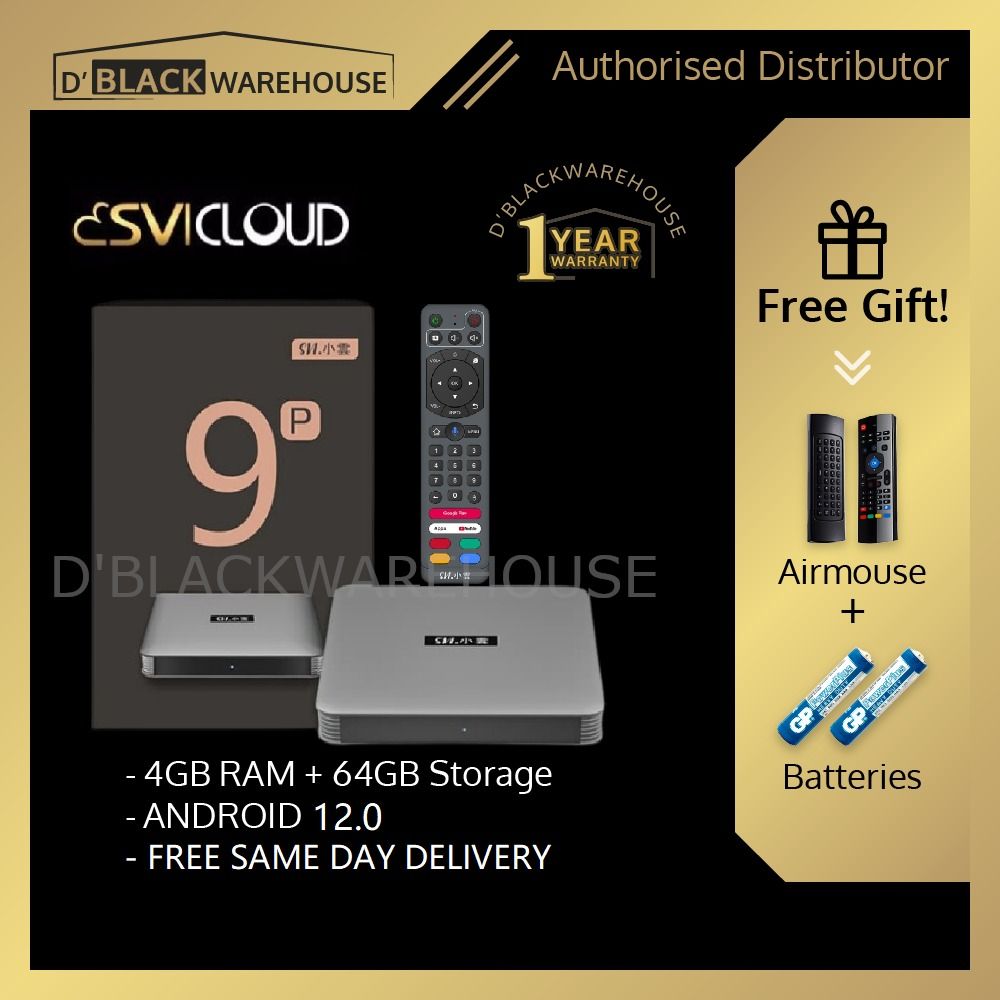 LATEST SVICLOUD 9MAX / 9P SG READY STOCK / SVI CLOUD / TV BOX / ANDROID