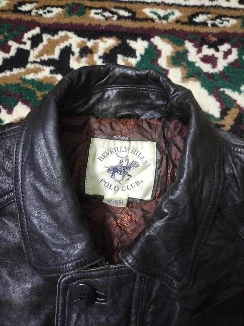 Beverly hills polo club leather jacket best sale