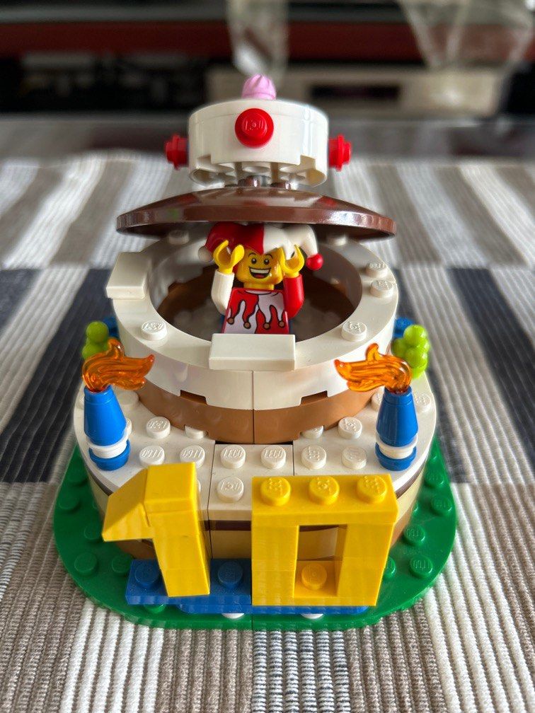 Lego birthday decoration cake set sales 40153