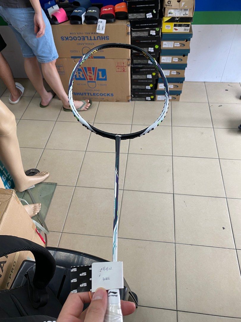 Lining Racket For Attacking Li Ning Tectonic 9 ( Head Heavy - Attacking ), Sports Equipment, Sports ...