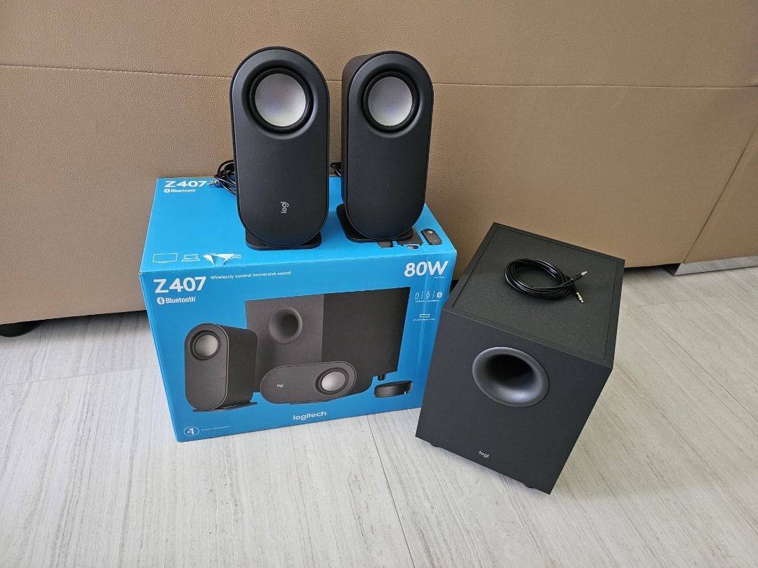 Logitech Z407 2.1 Bluetooth Speakers, Audio, Soundbars, Speakers &  Amplifiers on Carousell