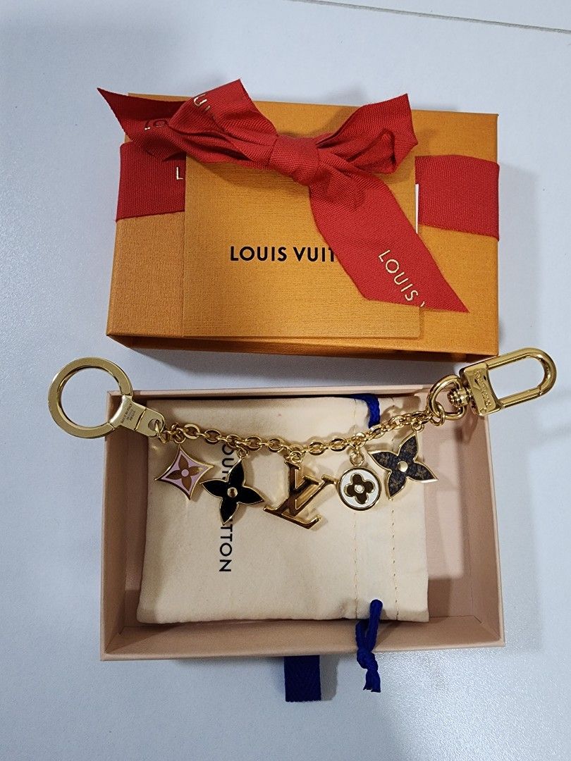 Louis Vuitton Micro Vanity Bag Charm Gold Coated Canvas