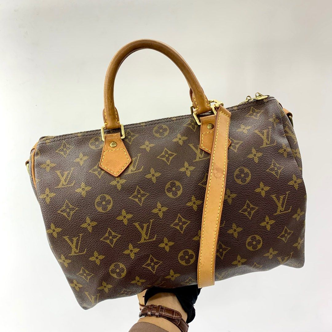 LV Speedy 30 (with shoulder straps), Luxury, Bags & Wallets on Carousell