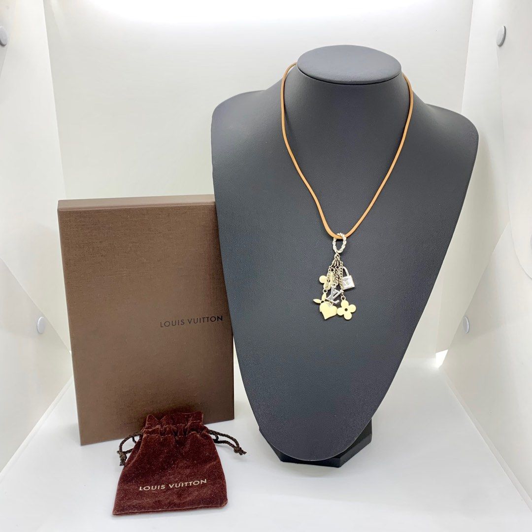 Louis Vuitton Pandan Tiff Sweet Monogram Necklace
