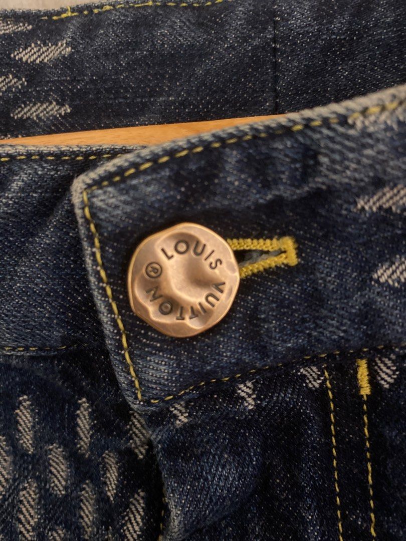 Jeans Louis Vuitton x Nigo Blue size 29 US in Cotton - 26011736