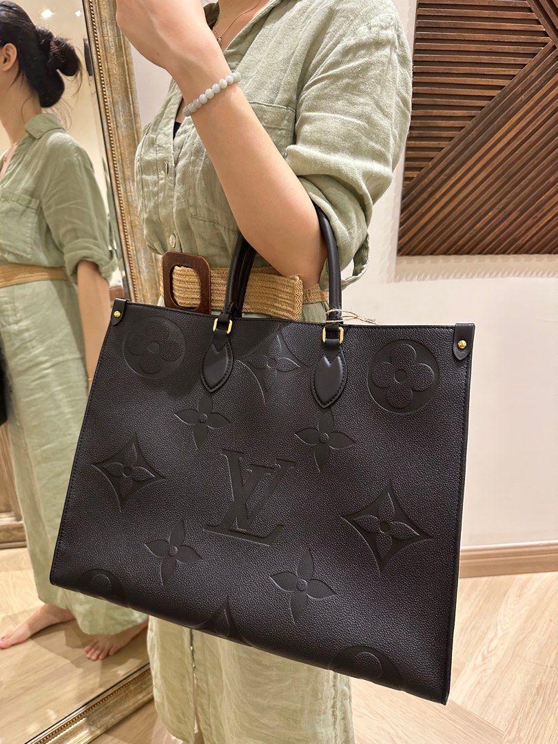 BN! Louis vuitton GM on the go black / noir, Luxury, Bags & Wallets on  Carousell