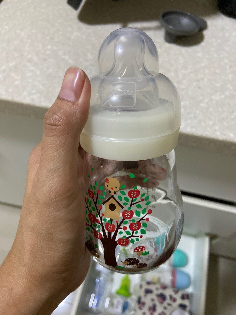 Mam glass bottle