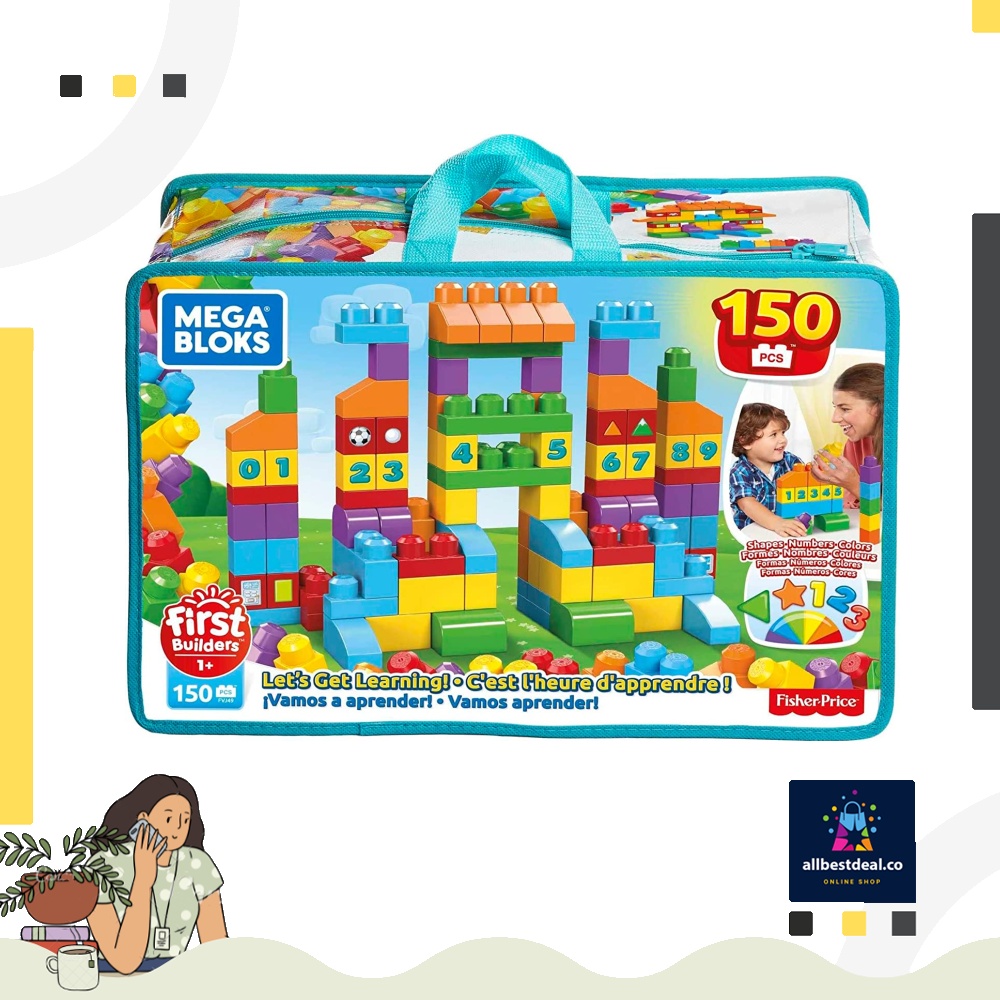 Mega bloks let's get learning building set 2025