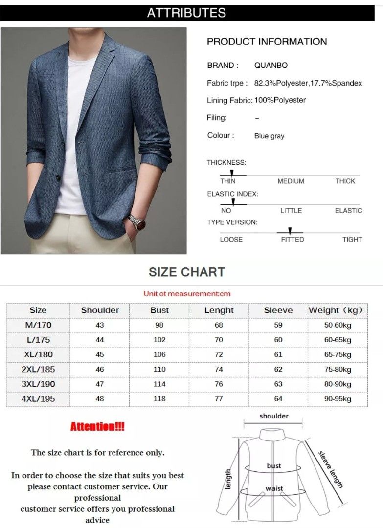 Men blazer size online