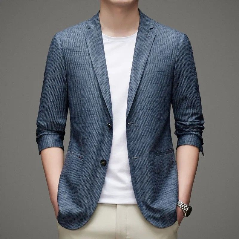 Men's fashion on sale blue blazer