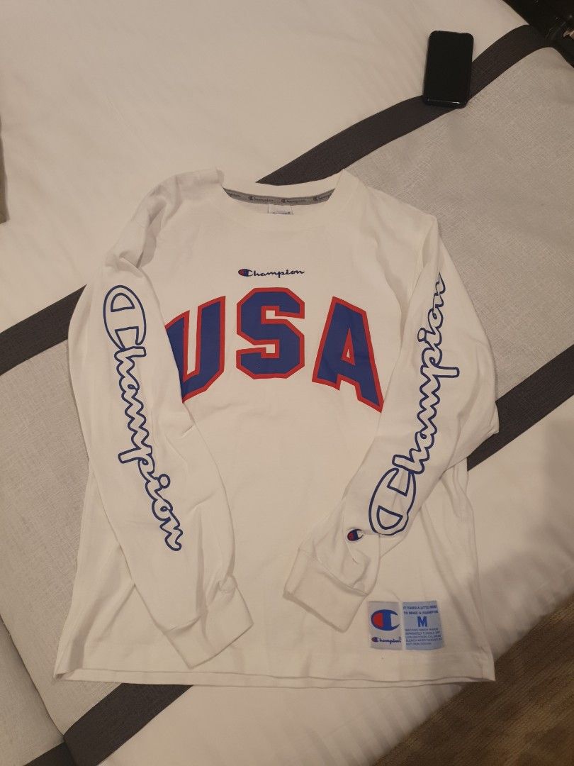 Champion sweater mens white 97 clearance