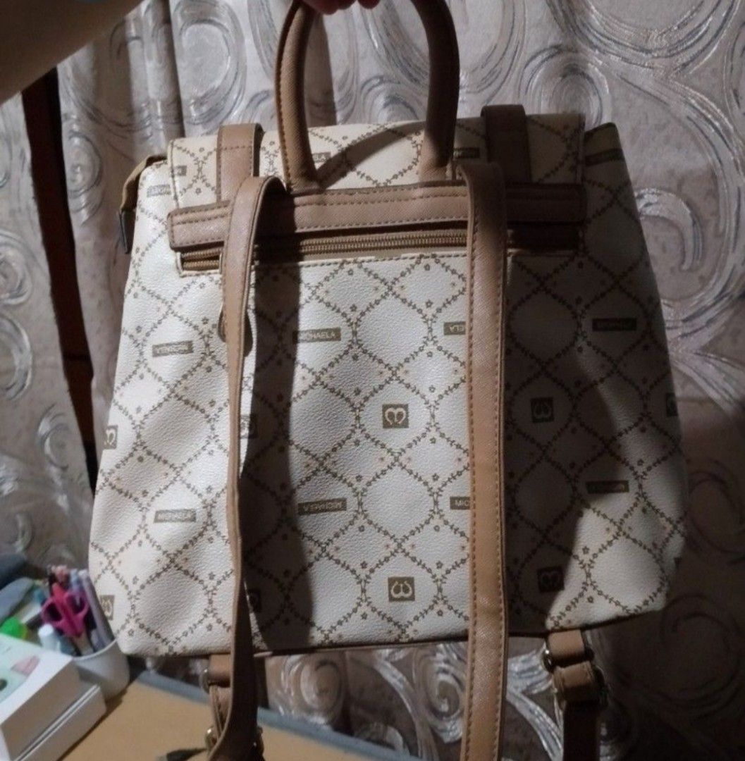 Michaela Bag (Category: Backpacks) located in Cavite. Submitted by levidage (Listing ID 1238058535, Image 3). Description: 💖 In great condition and no issue at all 💖 Bought for 2899 in Robinsons Imus 💖 Used less than 5 times 💖 RFS: not my style anymore Payment and shipping: ✅ Payment through Gcash / Maya ✅ Shipping through J&T, LBC, Grab, or Lalamove.