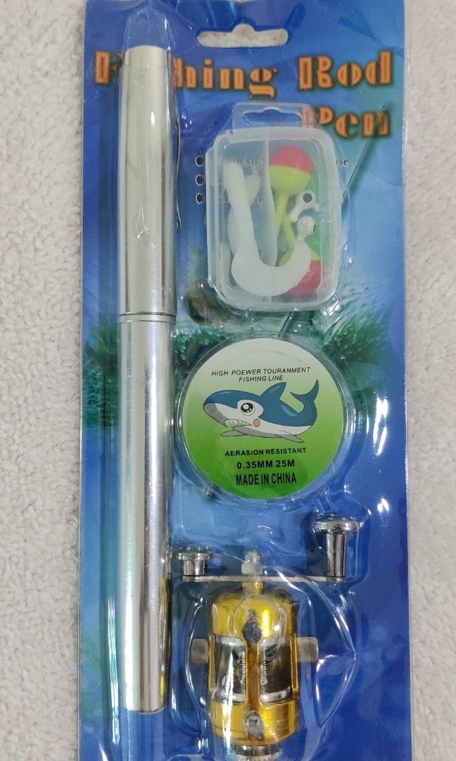 Mini Portable Pocket Fishing Rod and Reel Combos with Fishing Line