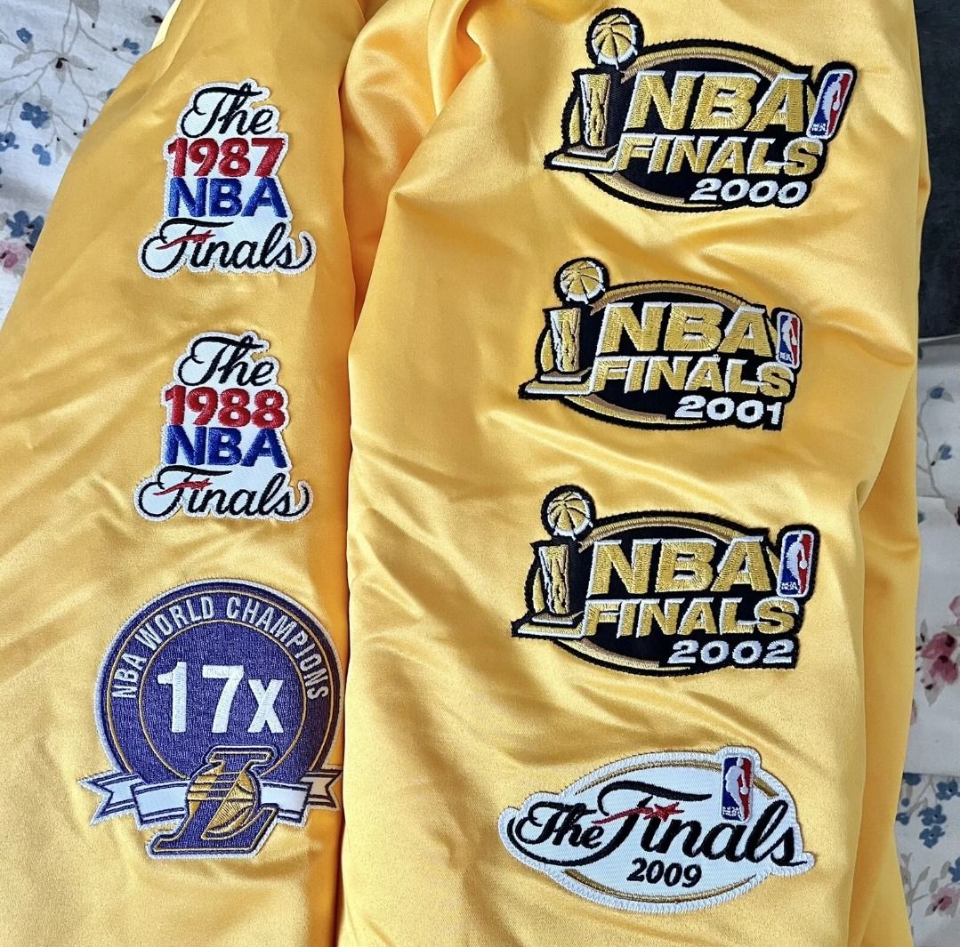 Mitchell Ness Lakers Finals Champion Bomber Jacket with Hangtag