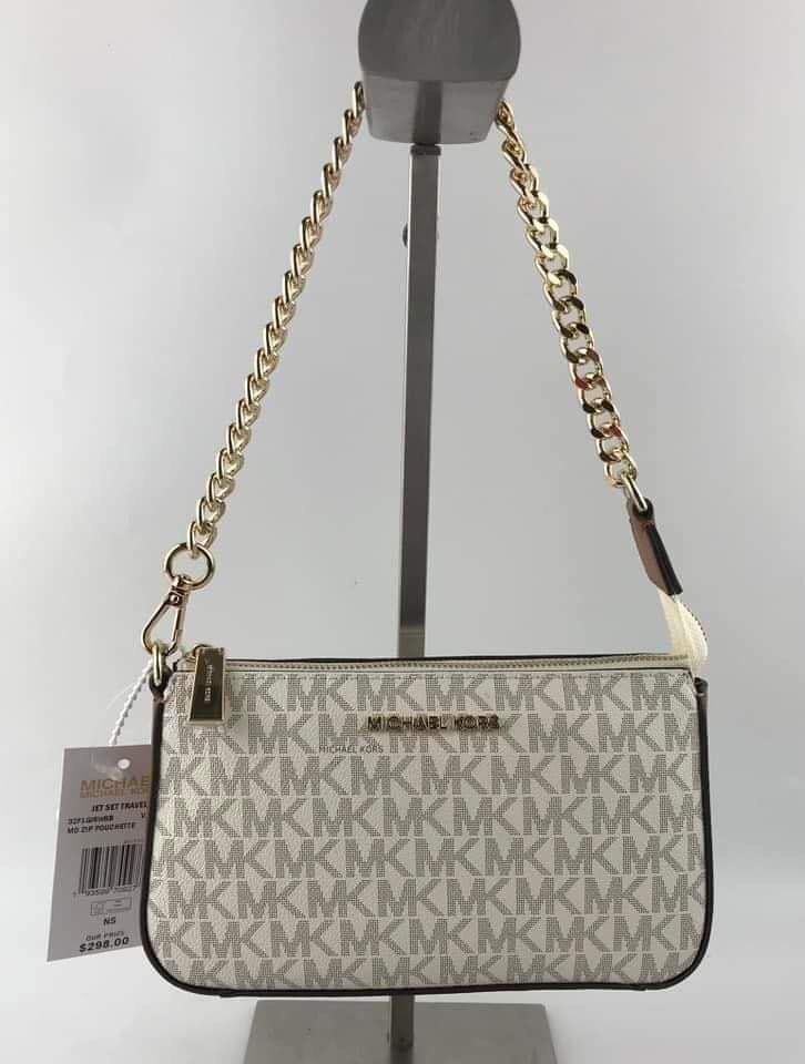 MK Pouchette (Category: Luxury Bags & Wallets) located in Pasig City. Submitted by mgmanila (Listing ID 1237916448, Image 1). Description: Salee! MK Jetset Pouchette Dimensions:19.5cm x 11.5cm x 5.5 2,100 ✔️Cash on Pickup (COP) via LBC available ✔️Cash on Delivery (COD) available within Metro Manila only ✔️MOP: Gcash,Maya And Bank transfer ✔️Shipping via Lalamove, Grab and Joyride ✔️Yes to Same day delivery🥰 ✔️Open for Layaway 📩DM us for more i