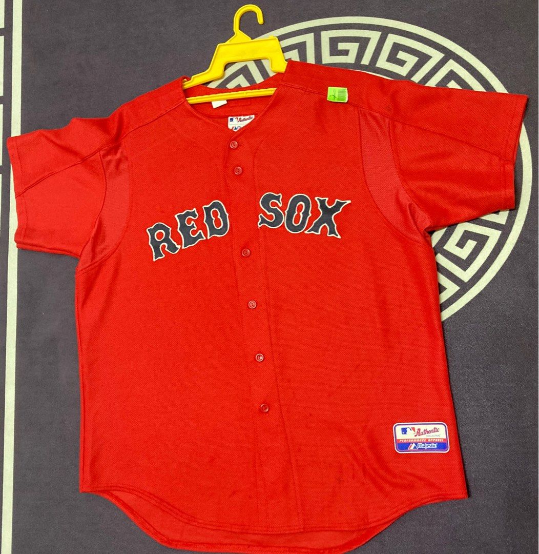 Boston Red Sox Majestic Cool Base Jersey Men XL Blue Red