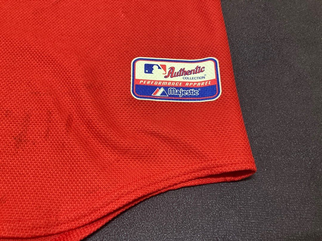 Majestic Reds Baseball MLB Authentic Collection tee size 2X RN# 53157