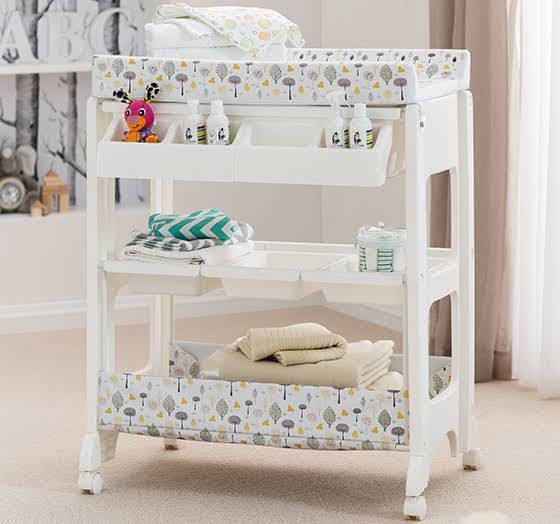 Baby changer and online bath unit